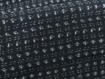 平和屋着物●男性　久留米絣　横段文　綿　逸品　AABH8989cs