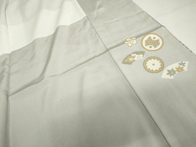 平和屋着物●色留訪問着　友禅　雪輪花唐草文　金彩　正絹　逸品　AABH8990cs