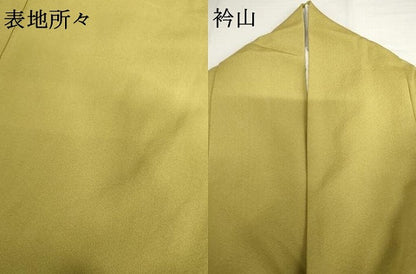 平和屋着物●色留訪問着　格子花丸文　金彩　正絹　逸品　AABH8991cs