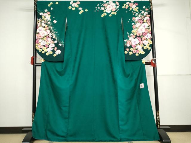 平和屋着物●「anan」ブランド　小振袖　二尺袖　草花文　暈し染め　AABH8997cs