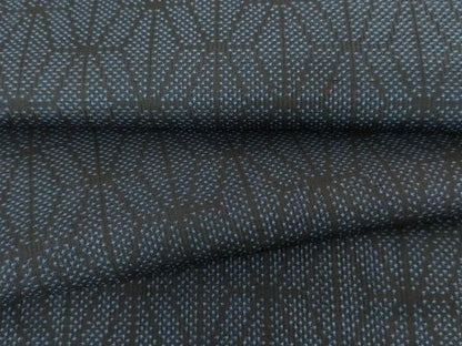 平和屋着物●本場大島紬　一元絣　幾何学文様　正絹　逸品　AABH9000cs