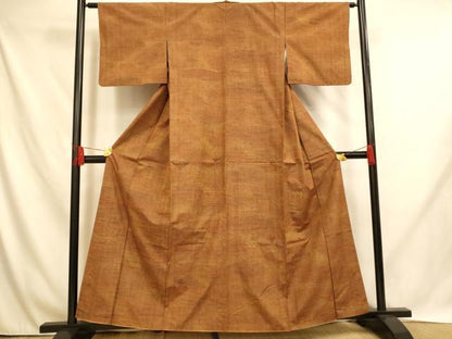 平和屋着物■上質な紬　霞文　暈し染め　正絹　逸品　AABH9002fw