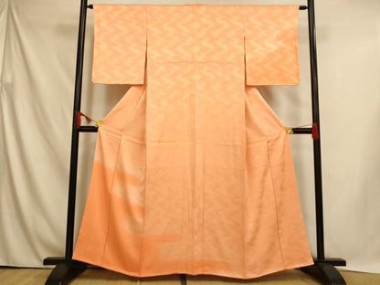 平和屋着物■訪問着 エ霞青海波文 暈し染め 正絹 逸品 未使用 AABH9006fw