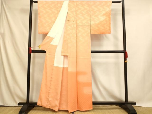 平和屋着物■訪問着 エ霞青海波文 暈し染め 正絹 逸品 未使用 AABH9006fw