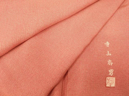 平和屋着物■寺山存男　江戸小紋　角通し　正絹　逸品　AABH9009fw