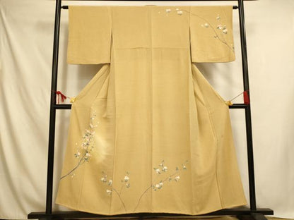 平和屋着物■訪問着　作家物　枝花文　暈し染め　正絹　逸品　AABH9010fw