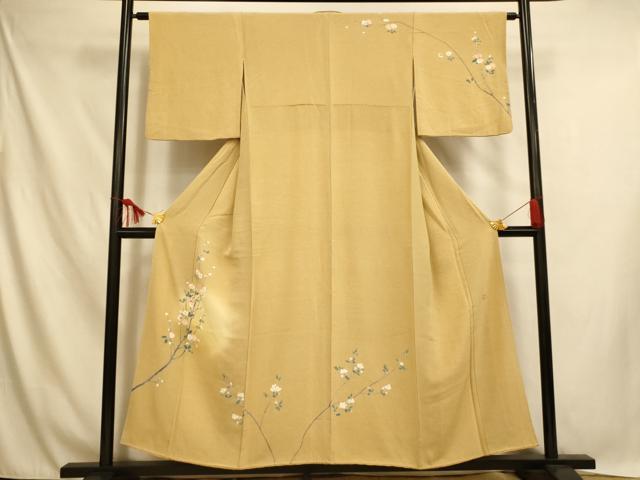 平和屋着物■訪問着　作家物　枝花文　暈し染め　正絹　逸品　AABH9010fw