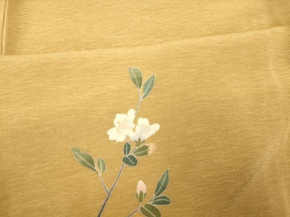平和屋着物■訪問着　作家物　枝花文　暈し染め　正絹　逸品　AABH9010fw