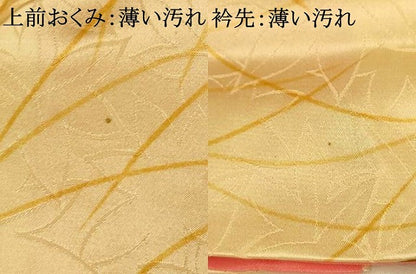 平和屋着物■上質な小紋 舞蝶芝文 金彩 正絹 逸品 AABH9011fw