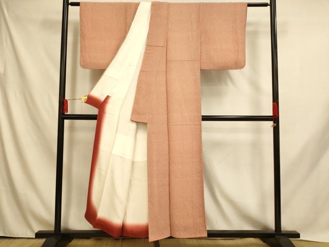平和屋着物■江戸小紋　縞　正絹　逸品　AABH9015fw