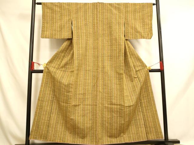 平和屋着物■上質な紬　花間道　正絹　逸品　AABH9025fw