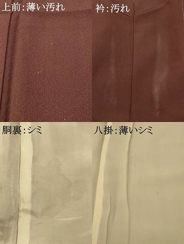 平和屋着物■訪問着　手描き　樹林文　暈し染め　正絹　逸品　AABH9028fw