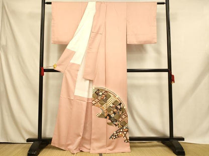 平和屋着物■色留訪問着 作家物 龍谷 籬鳳凰文様 暈し染め 金彩 正絹 逸品 AABH9036fw