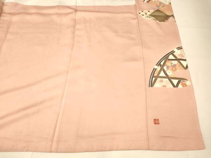 平和屋着物■色留訪問着 作家物 龍谷 籬鳳凰文様 暈し染め 金彩 正絹 逸品 AABH9036fw
