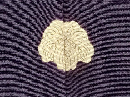 平和屋着物■上質な色無地 深紫色 正絹 逸品 AABH9037fw