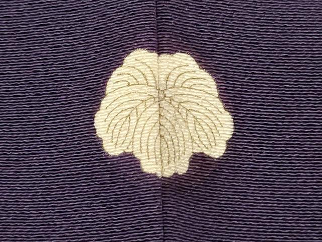 平和屋着物■上質な色無地 深紫色 正絹 逸品 AABH9037fw