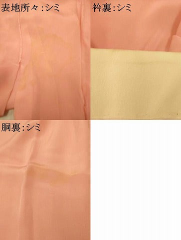 平和屋着物■長襦袢　単衣　虹色　正絹　逸品　AABH9038fw