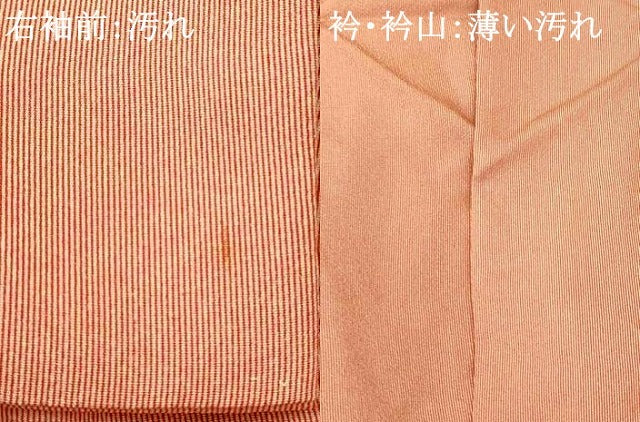平和屋着物■江戸小紋 万筋 赤色×白色 三越扱い 正絹 逸品 AABH9046fw
