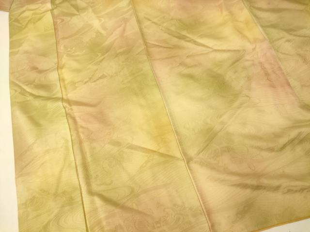平和屋着物■上質な小紋 霞流水扇子文 暈し染め 正絹 逸品 AABH9047fw