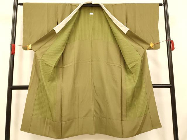 平和屋着物■長襦袢 無双仕立て 縞 正絹 逸品 未使用 AABH9058fw