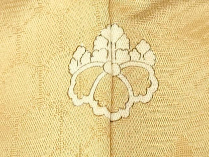 平和屋着物■上質な色無地 樹林地紋 枯色 正絹 逸品 AABH9061fw