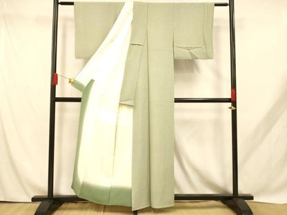 平和屋着物■江戸小紋 青海波鮫小紋柄 正絹 逸品 AABH9064fw