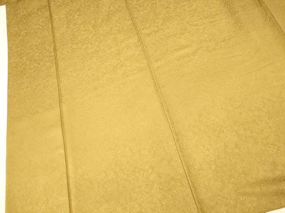 平和屋着物■上質な色無地 宝尽くし地紋 桑染色 正絹 逸品 AABH9099fw