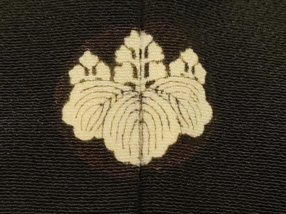 平和屋着物■豪華黒留袖　刺繍　鳳凰桐丸文　金銀糸　金彩　正絹　逸品　AABH9100fw
