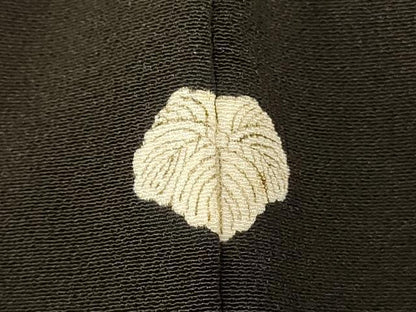 平和屋着物■豪華黒留袖 手描き 刺繍 樹林文 金彩 正絹 逸品 AABH9105fw