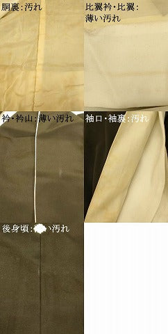 平和屋着物■豪華黒留袖　駒刺繍　枝花文　梅　菊　金彩　正絹　逸品　AABH9108fw