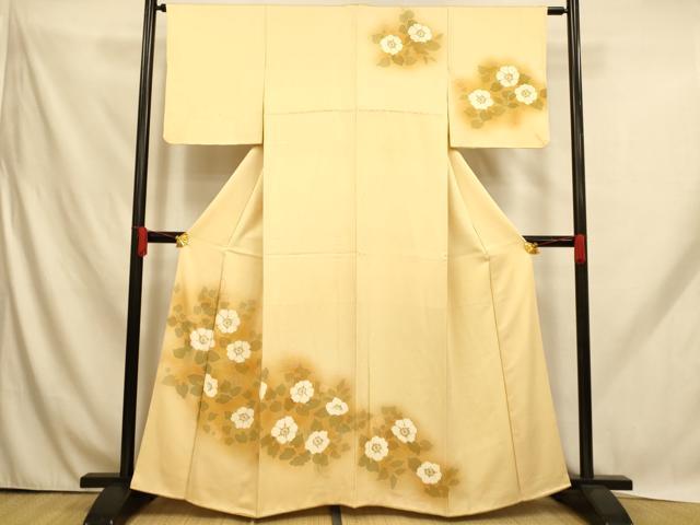 平和屋着物■訪問着 枝花文 暈し染め 金彩 正絹 逸品 AABH9109fw