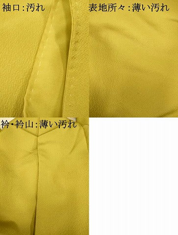 平和屋着物■上質な色無地 抹茶色 正絹 逸品 AABH9123fw