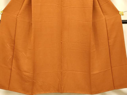 平和屋着物■無地絵羽訪問着 流水地紋 黄櫨染色 正絹 逸品 AABH9127fw