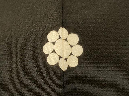 平和屋着物■豪華黒留袖 七宝草花丸文 金彩 正絹 逸品 AABH9129fw