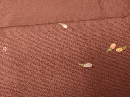 平和屋着物■上質な小紋 成り物 茄子 正絹 逸品 AABH9130fw