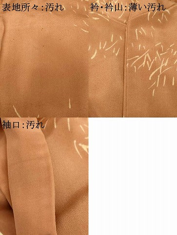 平和屋着物■訪問着 刺繍 草花文 金糸 正絹 逸品 AABH9132fw