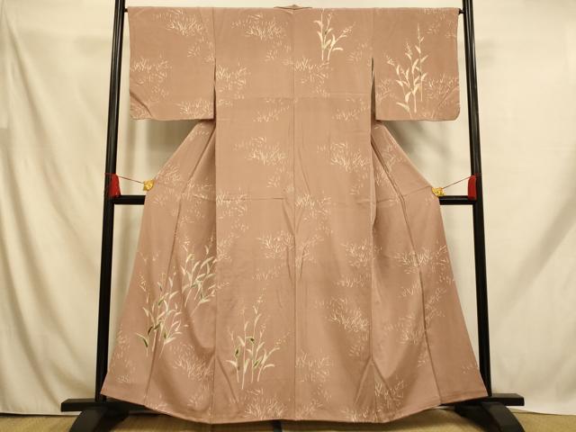 平和屋着物■訪問着 刺繍 草花文 金糸 正絹 逸品 AABH9132fw