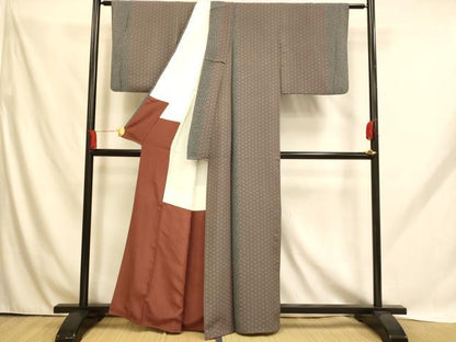 平和屋着物■上質な小紋 舞花間道 正絹 逸品 AABH9150fw