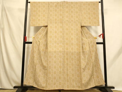 平和屋着物■上質な小紋　鳳凰更紗花丸文　正絹　逸品　AABH9151fw
