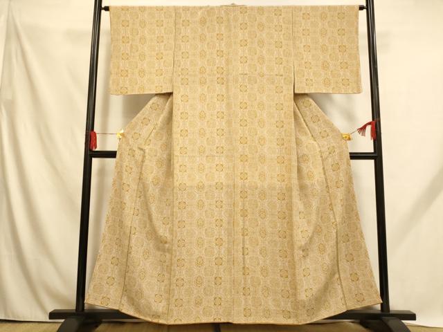 平和屋着物■上質な小紋　鳳凰更紗花丸文　正絹　逸品　AABH9151fw