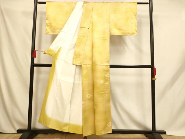 平和屋着物■小紋　霞松皮菱文　暈し染め　洗える着物　AABH9161fw