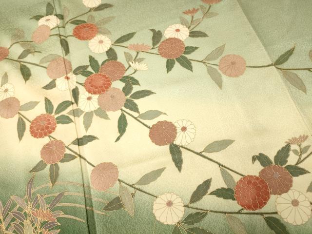平和屋着物●訪問着　流水枝花文　暈し染め　正絹　逸品　AABH8257ph 平和屋着物□訪問着 枝花文 暈し染め 正絹 逸品 AABI4157sx - メルカリ