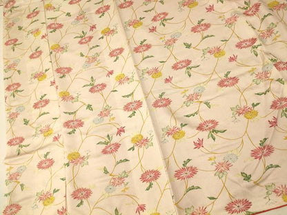平和屋着物■上質な小紋 枝花文 正絹 逸品 AABH9182fw