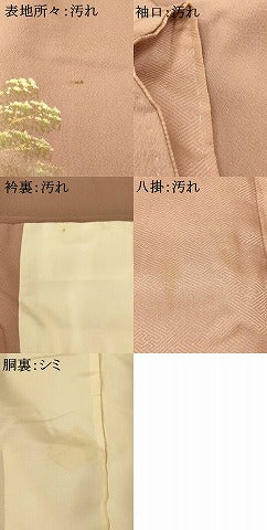 平和屋着物■中国三大刺繍 汕頭刺繍 スワトウ刺繍 訪問着 手描き 風景文 金彩 正絹 逸品 AABH9184fw