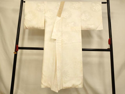 平和屋着物■長襦袢　袷　草花地紋　暈し染め　正絹　逸品　AABH9197fw