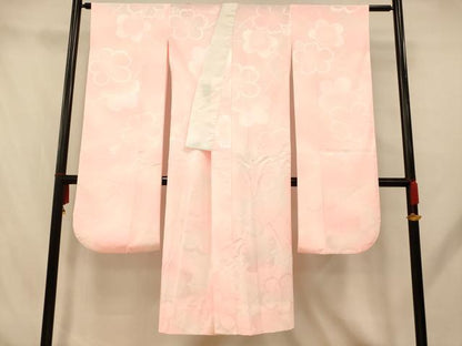 平和屋着物■振袖用長襦袢 無双仕立て 舞桜地紋 暈し染め 洗える着物 AABH9201fw