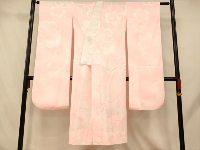 平和屋着物■振袖用長襦袢 無双仕立て 舞桜地紋 暈し染め 洗える着物 AABH9201fw