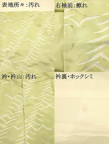 平和屋着物■小紋 斜縞群鳥文 洗える着物 AABH9204fw