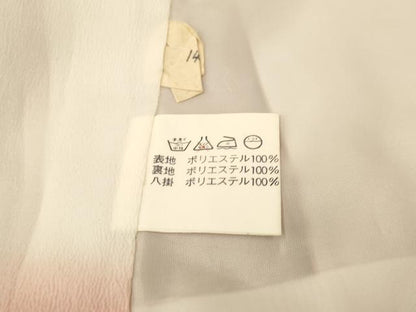 平和屋着物■小紋　霞青海波花文　暈し染め　洗える着物　未使用　AABH9212fw