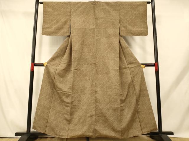 平和屋着物■上質な小紋 霞文 暈し染め 正絹 逸品 AABH9219fw